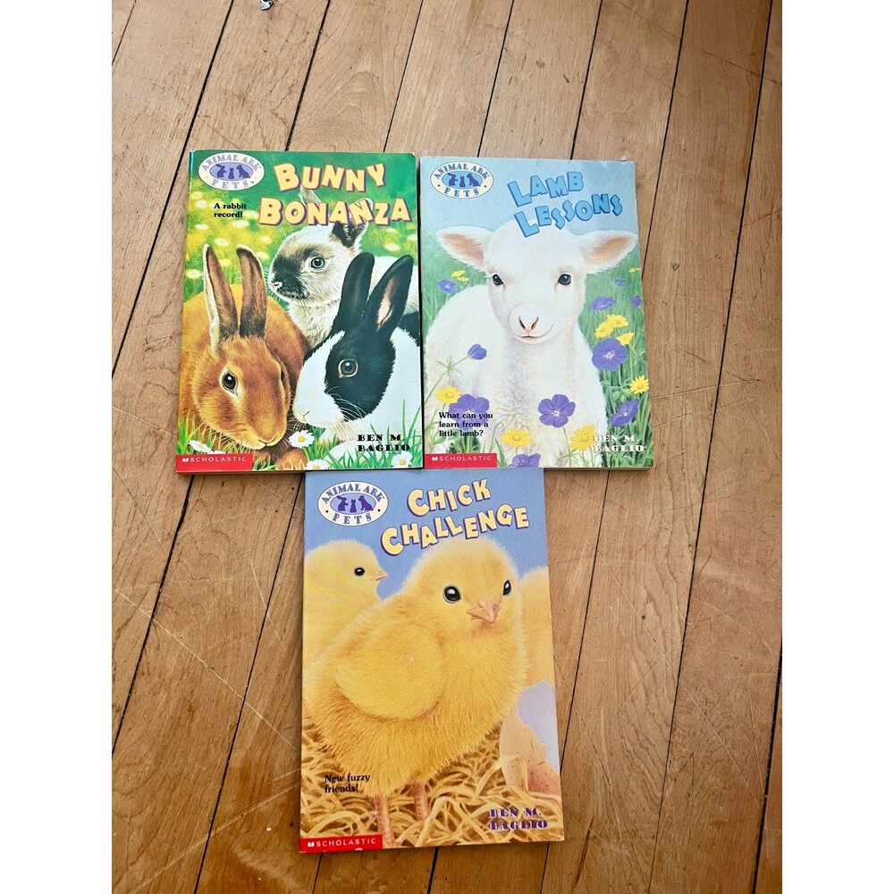 Animal Ark Book Lot 3 Vintage Pets Paperback Chapter Books Kids Ben Baglio